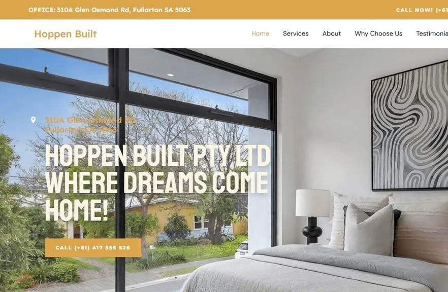 Hoppen Built website
