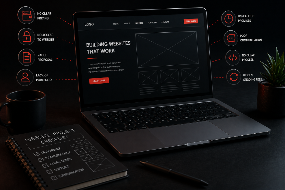 Warning signs to watch for before hiring a web designer