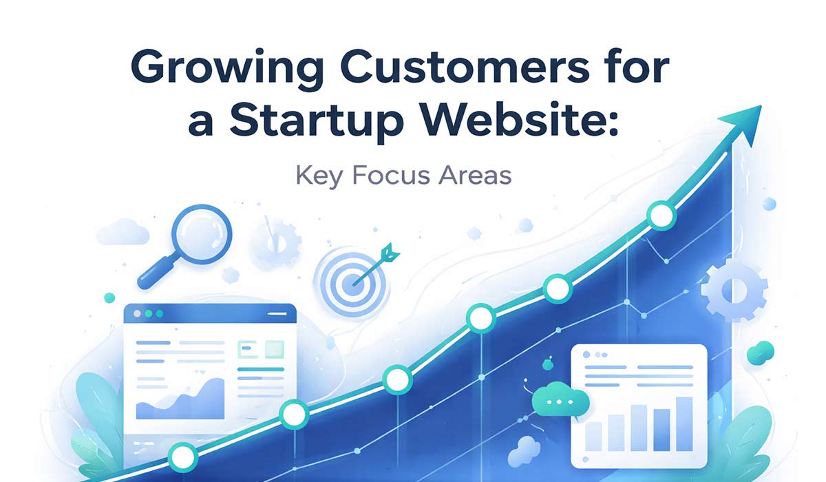 Growing Customers for a Startup Website: Key Focus Areas